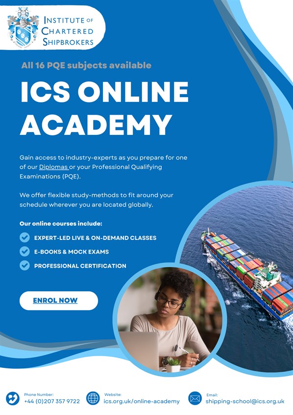 ICS online Academy A4 poster advertisment